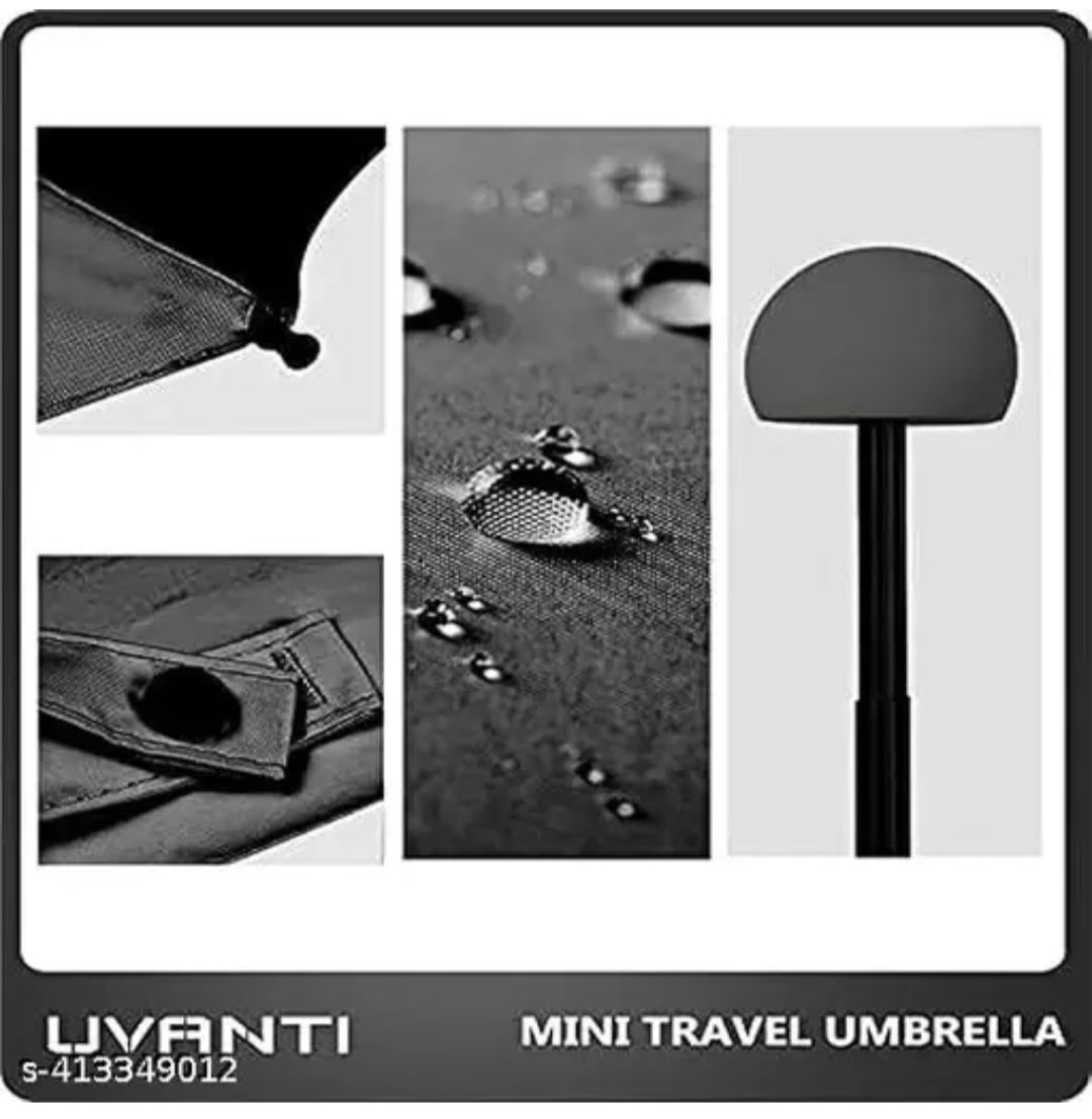 Premium Mini Pocket Capsule Umbrella with Waterproof Case
|UV...and rain umbrella