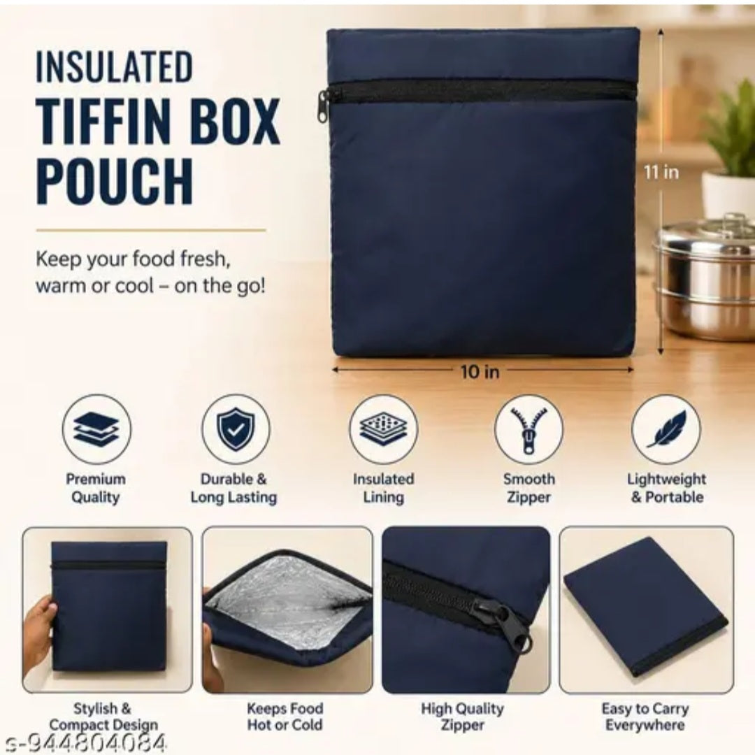 Portable Insulated Lunch Pouch for tiffin Box
Hot & Cold Food Storage