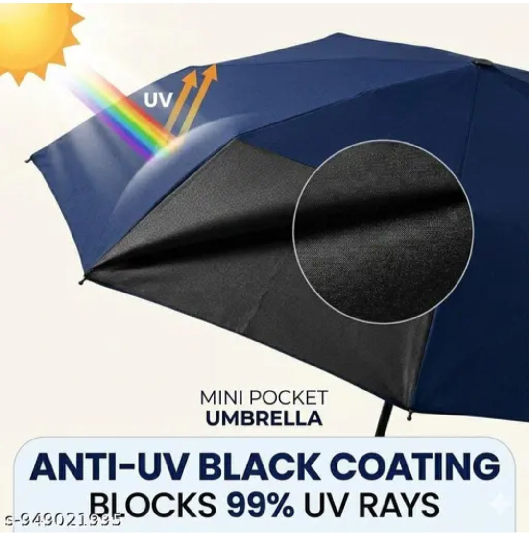 Premium Mini Pocket Capsule Umbrella with Waterproof Case
|UV...and rain umbrella
